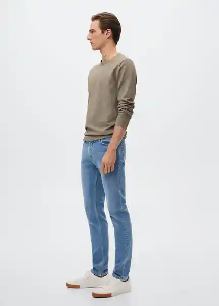 Pantalón Jean Jan Tejano Medio Talla 38 Hombre Mango