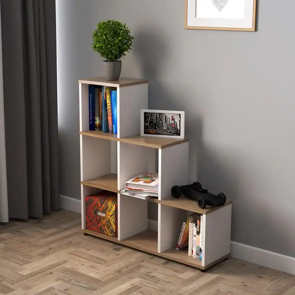 Biblioteca Be12304 Amaretto/blanco Inval Be12304am