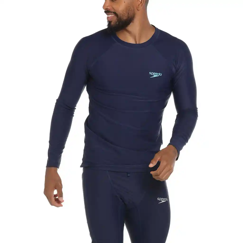 Camiseta Manga Larga Sunshine Sunshade Hombre Azul-m