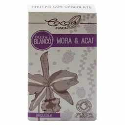 Cocoa Fusion Orquídea Chocolate Blanco Mora Y Acai 60 G