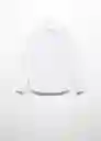 Camisa Camilo Blanco Talla 08 Niños Mango