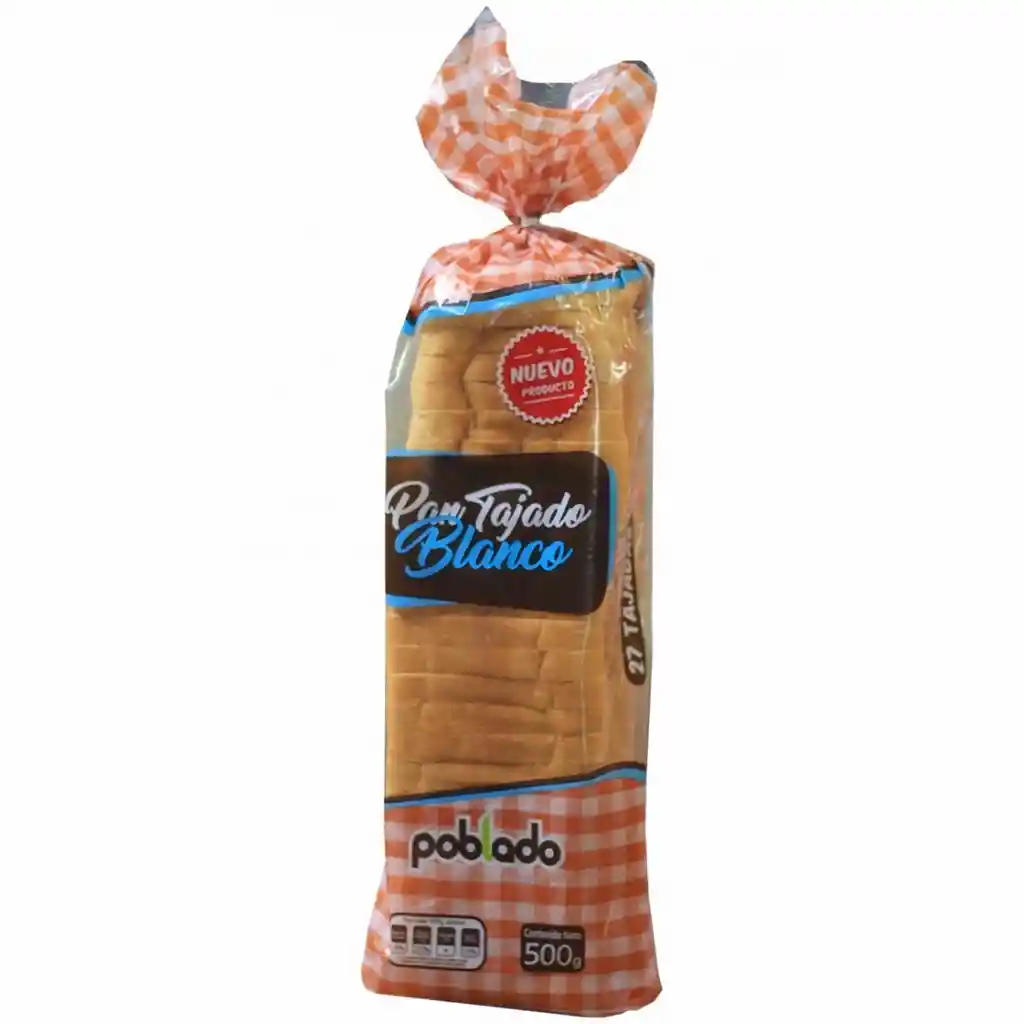 Pan Pobladotajado Blanco
