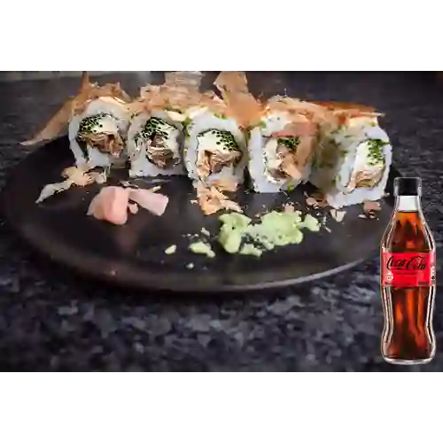 Combo Salmón Skin Roll + Coca Cola Sin Azúcar 300ML