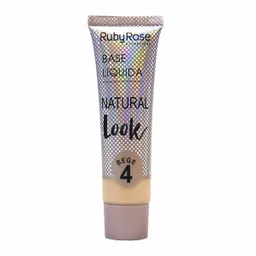 RUBY ROSE Base Facial Base Líquida Natural Look Beige 4 Ref. G2