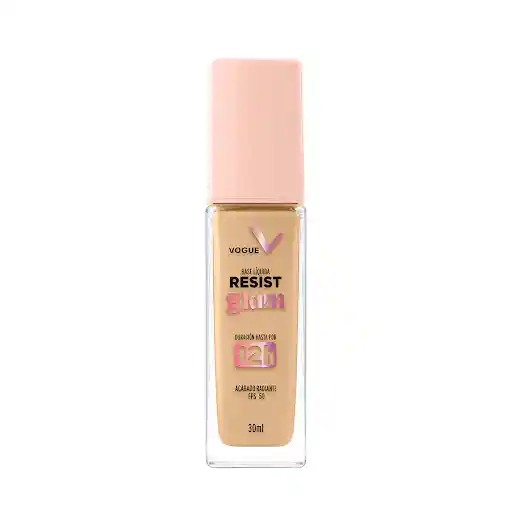 Base Vogue Resist Glam Tono Porcelana Frasco