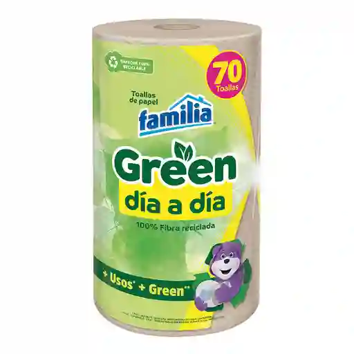 Toalla de Cocina Familia Green Día a Día X70 Hojas