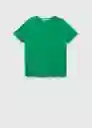 Camiseta Vispi Verde Talla M Mujer Mango