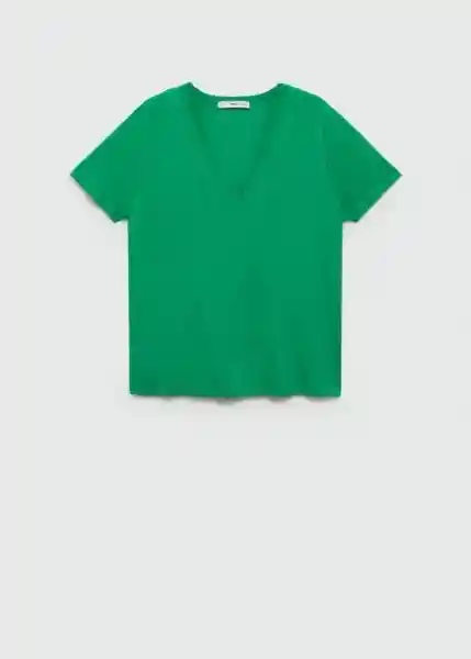 Camiseta Vispi Verde Talla M Mujer Mango