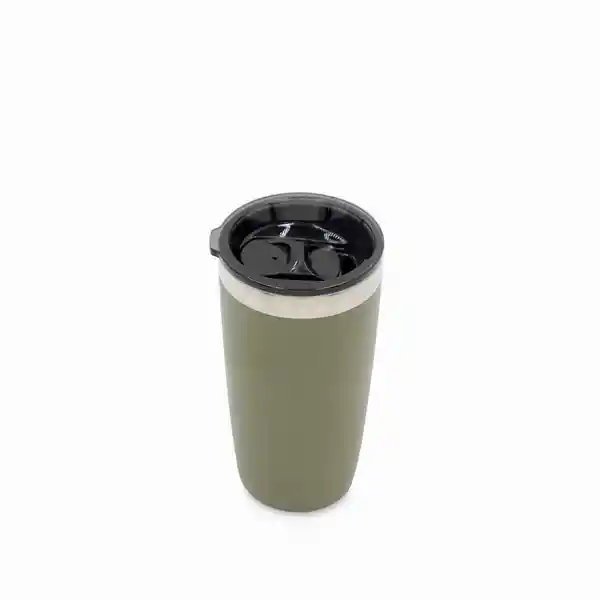 Vaso Doble Pared en Acero Taupe 320 mL Ambiente Gourmet