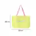 Bolsa de Compras Life is a Picnic Amarillo Miniso