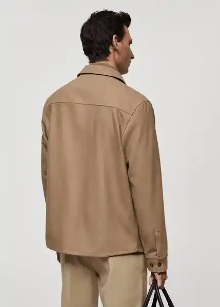 Chaqueta Margon Camel Talla S Hombre Mango