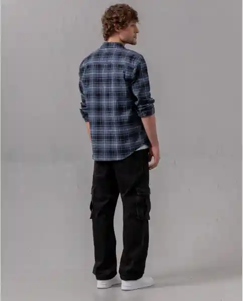 Camisa Hombre Azul Espacial Ultraoscuro Talla M 75547 Rifle