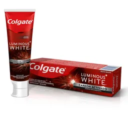 Crema Dental Colgate Luminous White Carbón Activado 75 ml
