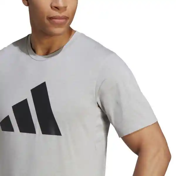 Adidas Camiseta Tr-es Fr Logo T Hombre Gris Talla M IB8276