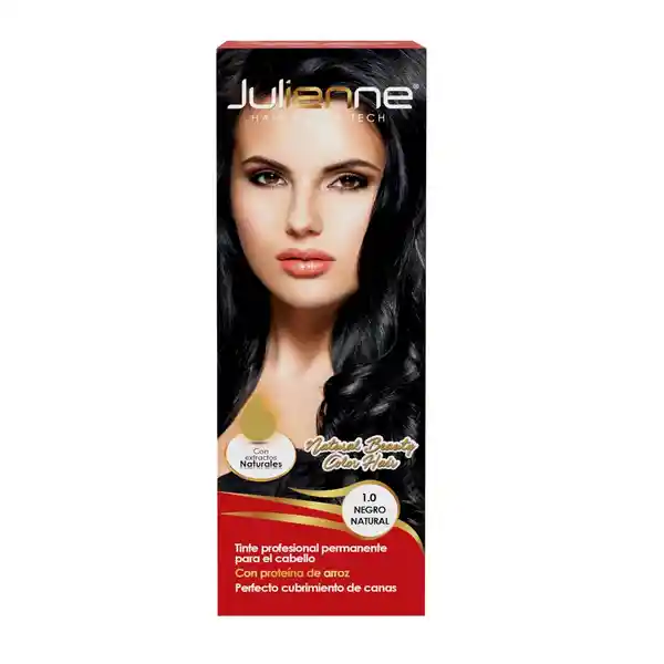 Julienne Tinte Capilar Tubo Negro Natural 1.0