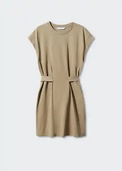 Vestido Nita Khaki Talla S Mujer Mango