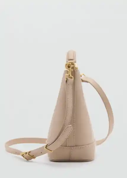 Bolso P Mike Taupe Talla 99 Mujer Mango