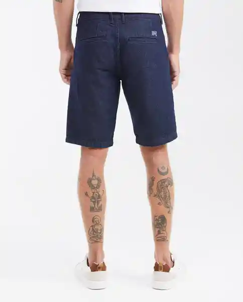 Bermuda Masculino Azul Clasico Oscuro Talla 34 Chevignon