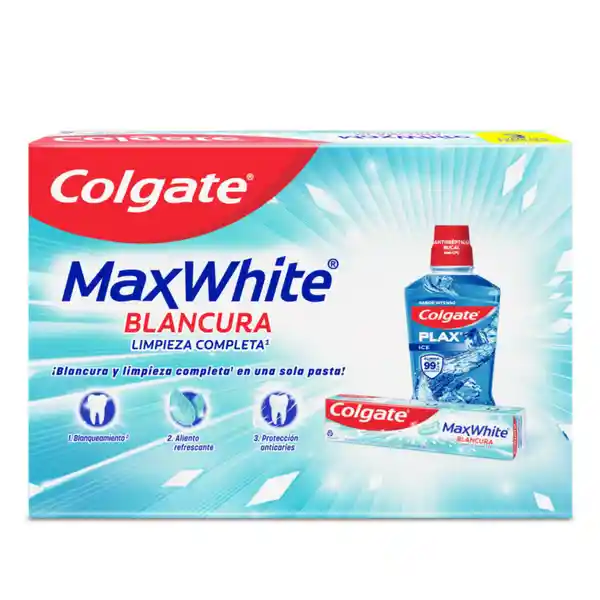 Crema Dental Colgate Max White Complete Clean 100 mL x 3 Und