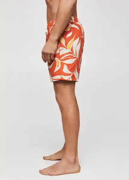 Traje del Bañador Pau Naranja Talla S Hombre Mango