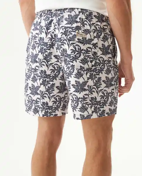 Bermuda Flower Duotone Crudo Porcelana Claro Talla M Chevignon