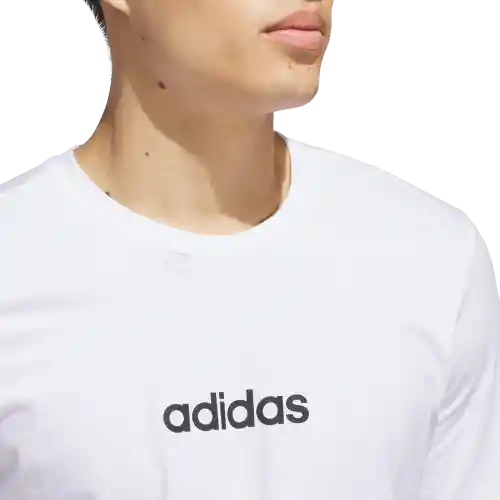 Adidas Camiseta Manga Corta M Lin Sj T de Hombre Blanco Talla L