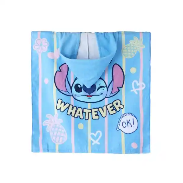 Toalla Infantil Con Capucha Para Baño Serie Disney Stitch Miniso