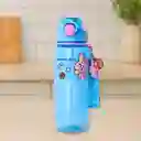 Vaso Plástico Con Correa y Funda Serie Cooky Azul Bt21 Miniso