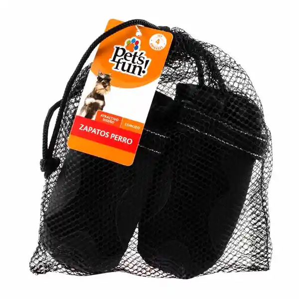 Pets Fun Zapatos Para Perro Negros