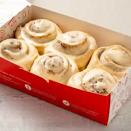 Cinnamon roll clasico x6