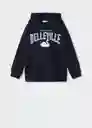 Sudadera Belle Navy Talla 08 Niñas Mango