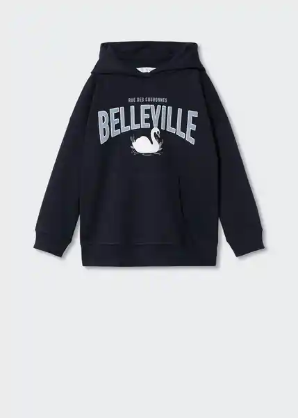 Sudadera Belle Navy Talla 08 Niñas Mango