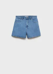 Short Zoey Tejano Medio Talla 40 Mujer Mango