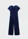 Enterizo Mono Mazapan Navy Talla 12 Niñas Mango