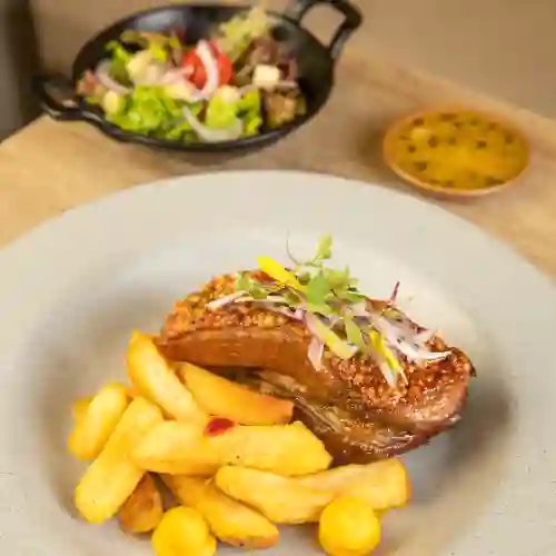 Panceta de Cerdo en Picoso de Maracuyá