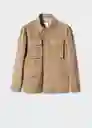 Chaqueta Cazadora Mogoda-I Beige Talla XL Hombre Mango