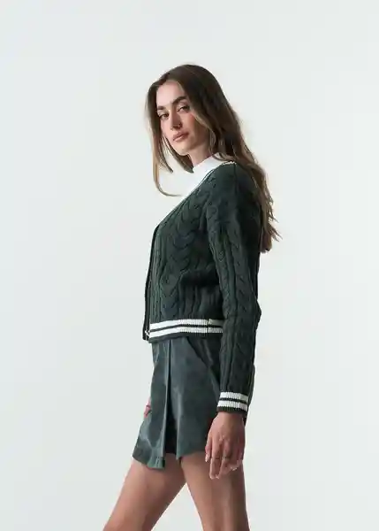 Tejido Mujer Verde Hidai Ultraoscuro Talla M 483G059 Naf Naf