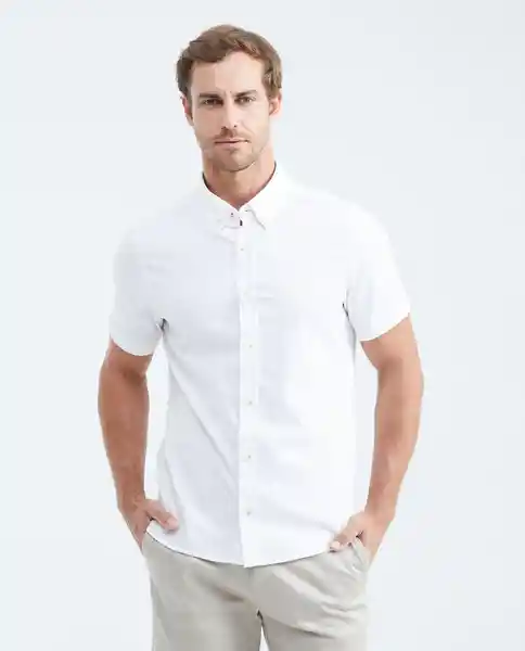 Camisa Botton Down Manga Corta Blanco 0 Claro XXL Chevignon