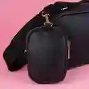 Bolso Crossbody y Monedero 2 en 1 Texturizado Negro Miniso