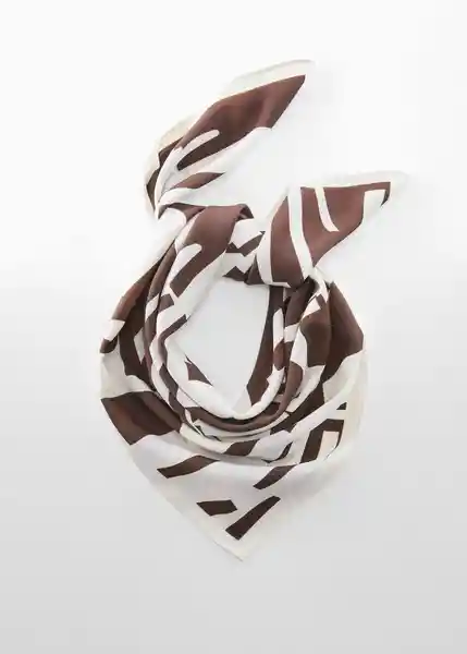 Pañuelo Filo Chocolate Talla 99 Mujer Mango