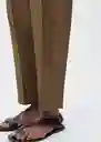 Pantalón Moskito Verde Talla 40 Mujer Mango