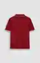 Camiseta Polo Hombre Rojo Talla L 802G082_ROJ191650 Americanino