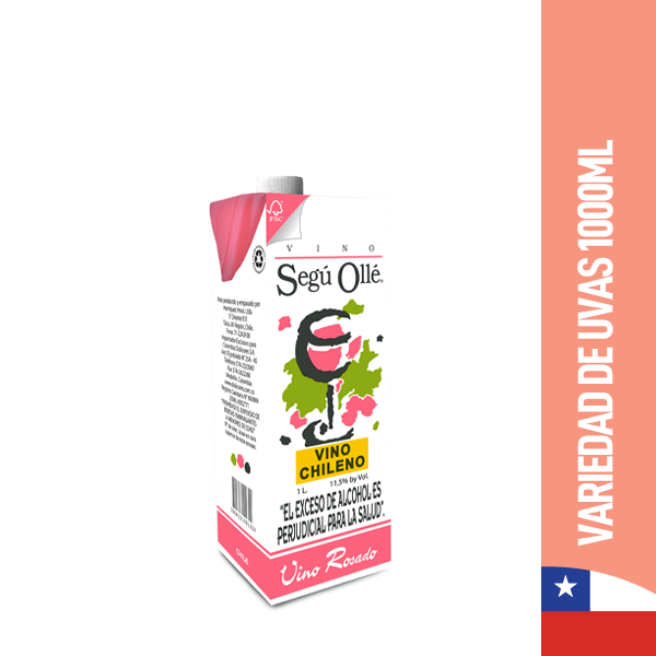 Segú Ollé Vino Rosado Variedad de Uvas Tetrapack 1 l