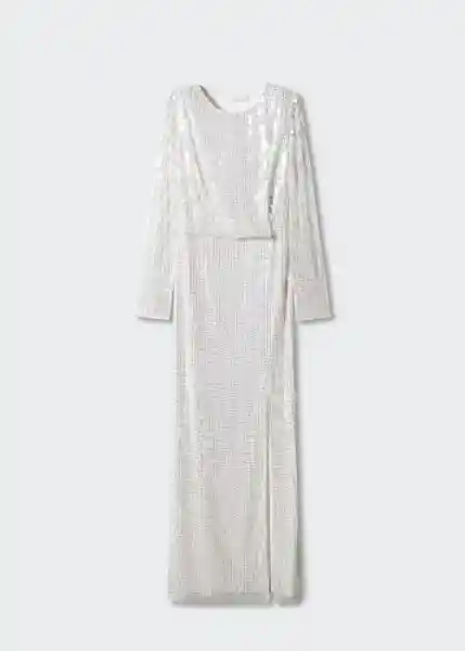 Vestido Cati-A Blanco Talla M Mujer Mango