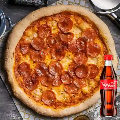 Combo Pizza Pepperoni Speciale +Cocacola Orig 300ML