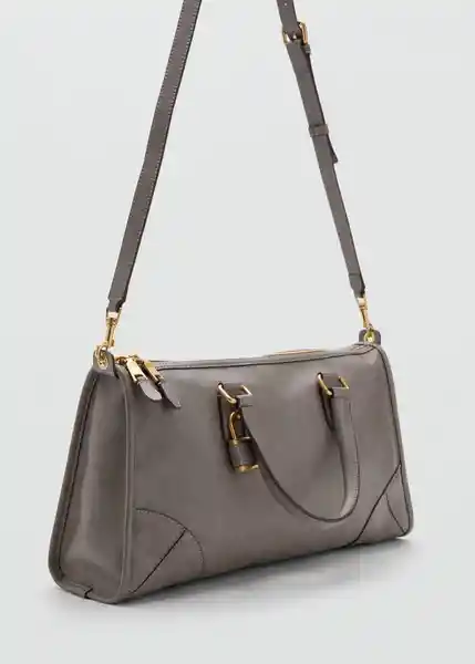 Bolso M Agnes Gris Talla 99 Mujer Mango