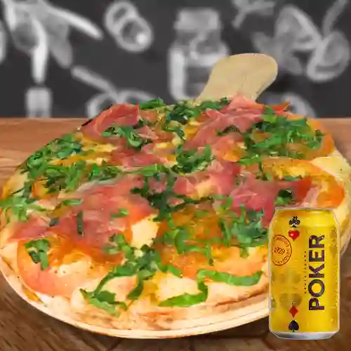 Combo Italiana Gio's + Cerveza Poker Lta 330ml