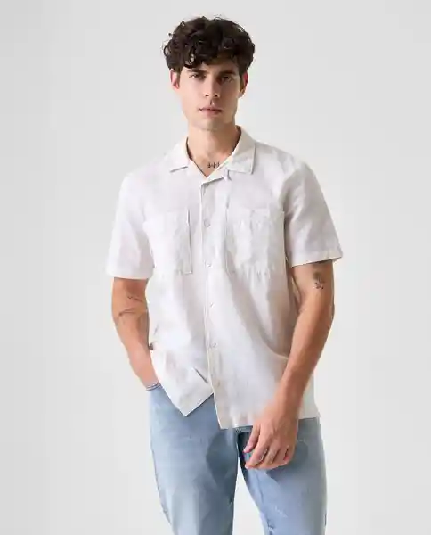 Camisa Hombre Crudo Talla L 812G000_CRU120105