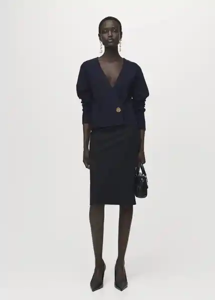Cárdigan Anita Navy Talla S Mujer Mango