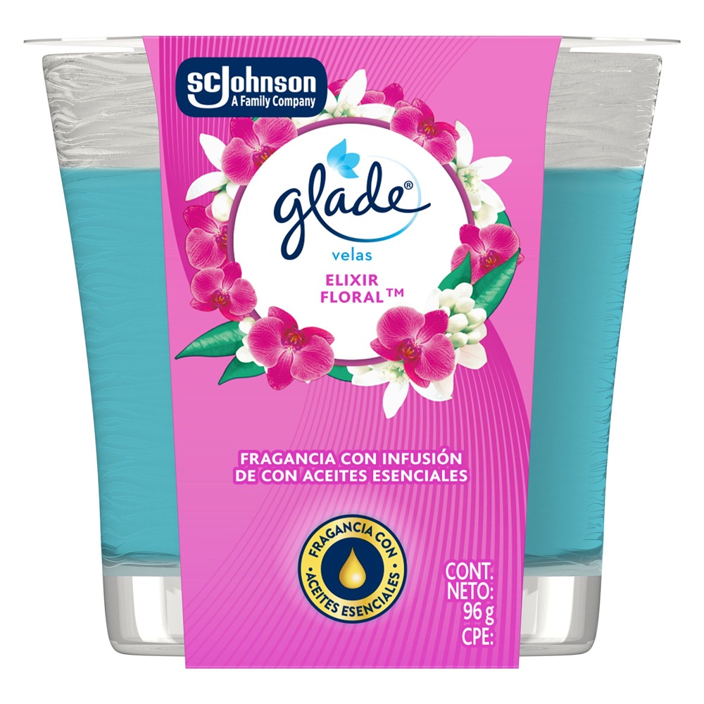 Glade Ambientador Vela Elixir Floral 96g